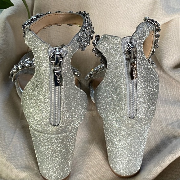 Badgley Mischka Odessa Crystal Adorned Block Heel - Picture 9 of 16